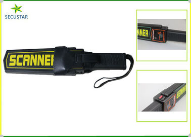 Detector de metales de mano práctico del cargador de batería de la correa de cuero con la luz de la indicación de alarma