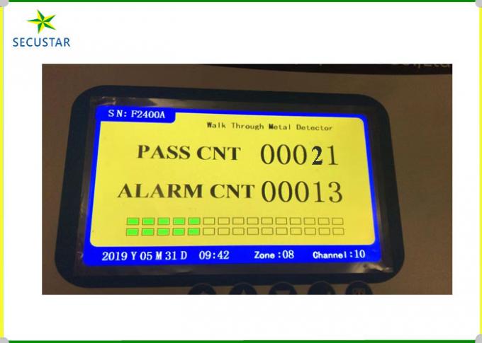 Detector de metales de la arcada de la alarma de la seguridad monitor LCD de 7 pulgadas para la entrada de la puerta de la escuela 1