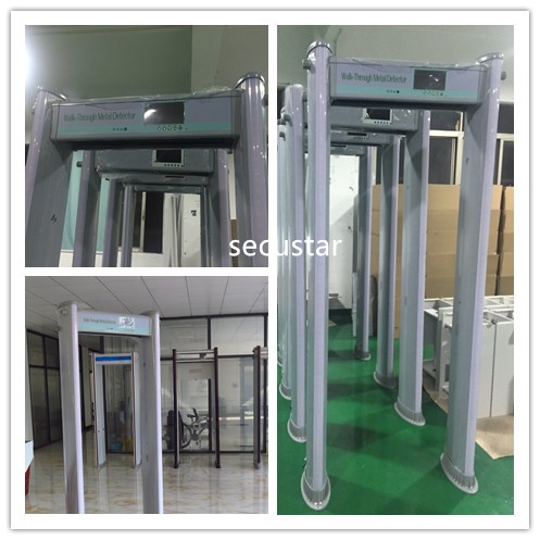 El detector de metales cilíndrico impermeable del marco de puerta diseñado se puede utilizar en los bancos de la nación 0